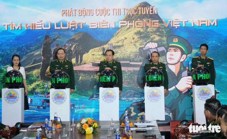 Phát động cuộc thi trực tuyến tìm hiểu Luật Biên phòng Việt Nam - Ảnh: HÀ THANH