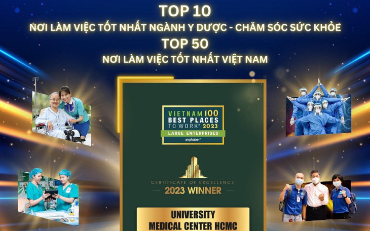 Bệnh viện Đại học Y Dược TP.HCM được vinh danh ‘Nơi làm việc tốt nhất Việt Nam’