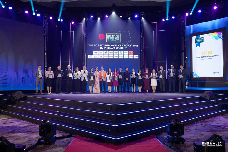 Giải thưởng "Top 50 Thương hiệu Nhà tuyển dụng hấp dẫn với sinh viên Việt Nam 2023"