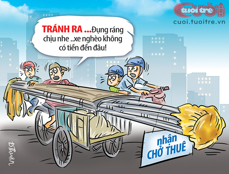 Những chiếc xe &quot;nhỏ mà có võ&quot; - Tranh: Đức Thuận 