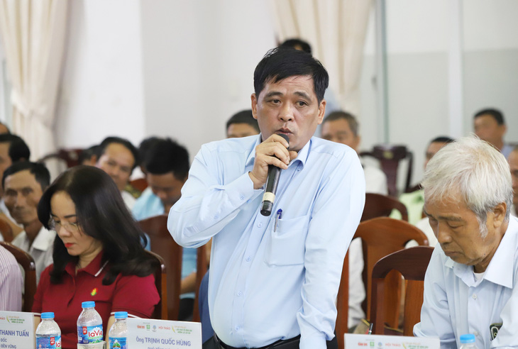 Ông Trịnh Quốc Hùng - phó giám đốc Công ty cổ phần phân bón Miền Nam - Ảnh: CHÍ QUỐC