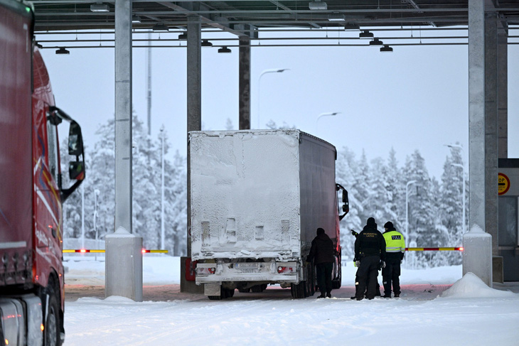 Cửa khẩu Raja-Jooseppi, lối đi trên bộ cuối cùng còn mở giữa Nga và Phần Lan, sẽ đóng cửa sau ngày 29-11 - Ảnh: REUTERS