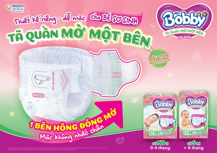 Bobby ra mắt Tã Quần Mở Một Bên cho bé sơ sinh- Ảnh 1.