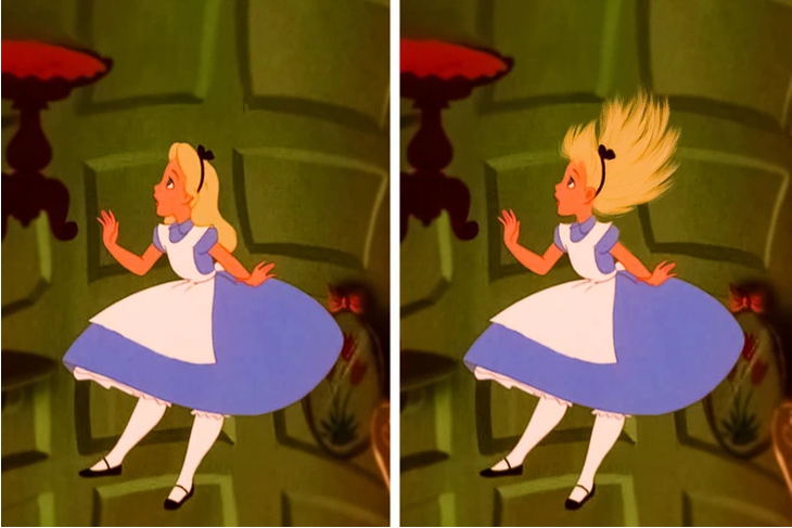 Nhân vật Alice trong phim Alice in Wonderland. 