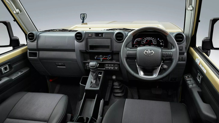 Nội thất Toyota Land Cruiser 70, dù được cập nhật, vẫn ưu tiên yếu tố bền bỉ, thực tiễn lên hàng đầu - Ảnh: Toyota UAE