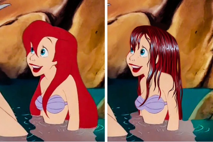 Nhân vật Ariel trong phim The Little Mermaid. 