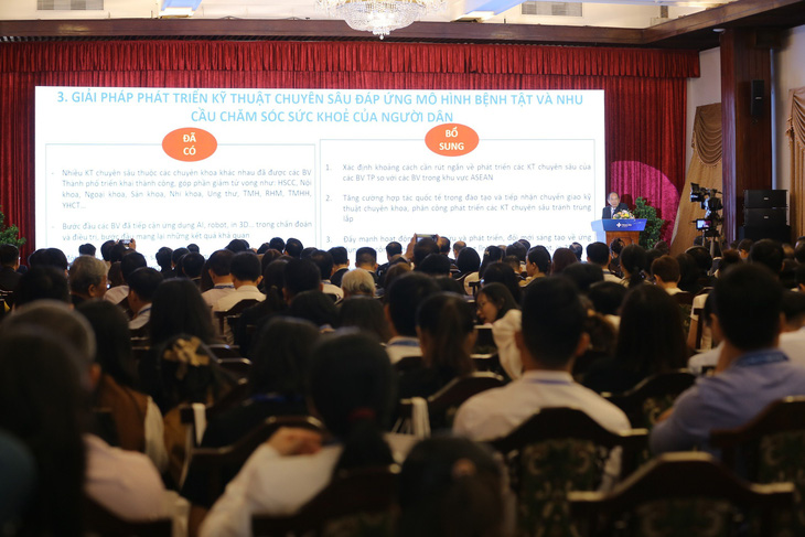 PGS Tăng Chí Thượng - giám đốc Sở Y tế TP.HCM - chia sẻ về đề án phát triển Trung tâm chăm sóc sức khỏe ASEAN tại TP.HCM - Ảnh: Tập đoàn Y khoa Hoàn Mỹ