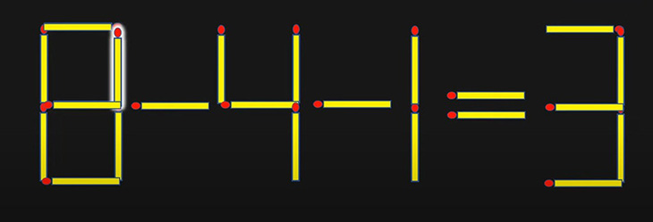Thử tài IQ: Di chuyển một que diêm để 6+4-1=3 thành phép tính đúng- Ảnh 3.
