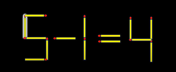 Thử tài IQ: Di chuyển một que diêm để 6+4-1=3 thành phép tính đúng- Ảnh 7.