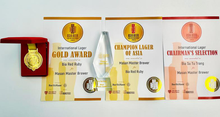 Bia Red Ruby đạt 2 giải thưởng bia quốc tế- Ảnh 1.