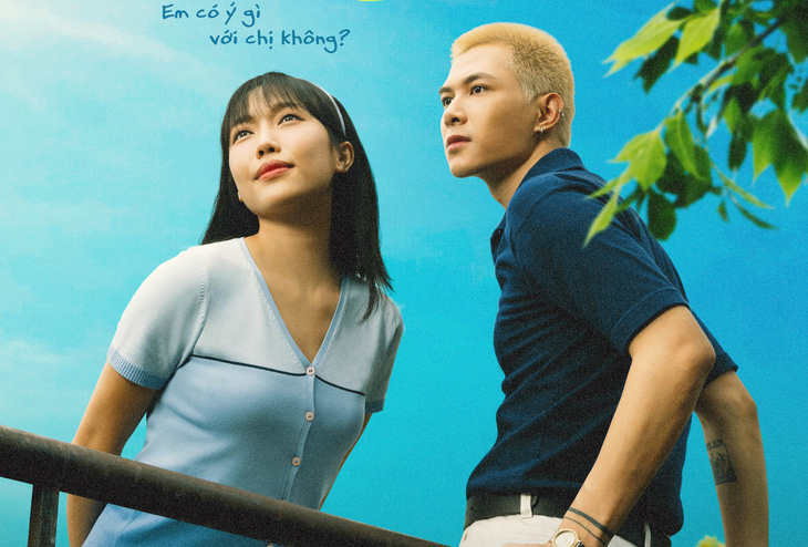 Diệu Nhi, Anh Tú trên poster đầu tiên của phim Gặp lại chị bầu - Ảnh: ĐPCC