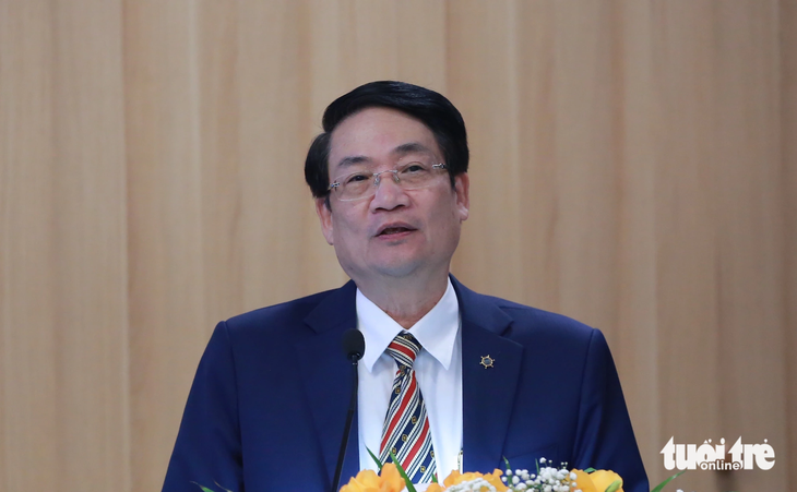 Ông Lê Phan Linh - chủ tịch Công đoàn Tổng công ty Hàng hải Việt Nam - Ảnh: HÀ QUÂN