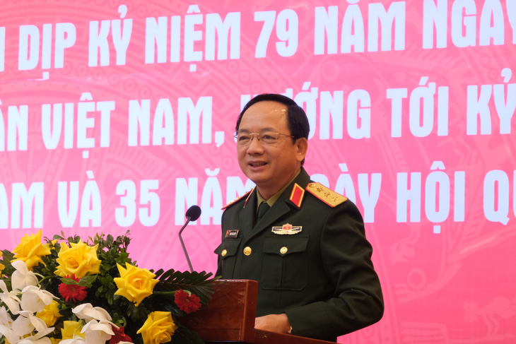 Thượng tướng Trịnh Văn Quyết - phó chủ nhiệm Tổng cục Chính trị Quân đội nhân dân Việt Nam - Ảnh: HÀ THANH