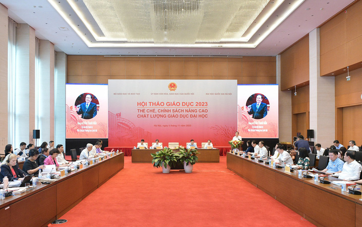 Hội thảo "Thể chế, chính sách nâng cao chất lượng giáo dục đại học" chiều 5-11 tại Hà Nội