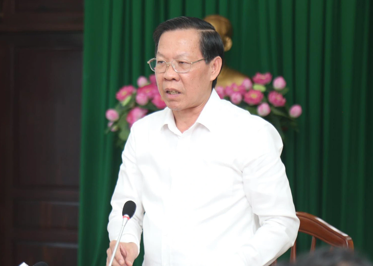 Chủ tịch UBND TP.HCM Phan Văn Mãi phát biểu kết luận - Ảnh: THẢO LÊ