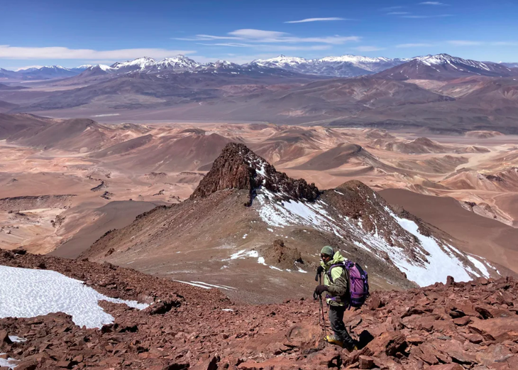 The peaks of the Andes are a harsh environment with no vegetation - Screenshot CNN/Jay Storz