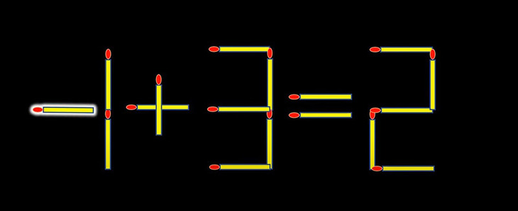 Thử tài IQ: Di chuyển một que diêm để 1+9=2 thành phép tính đúng - Ảnh 1.