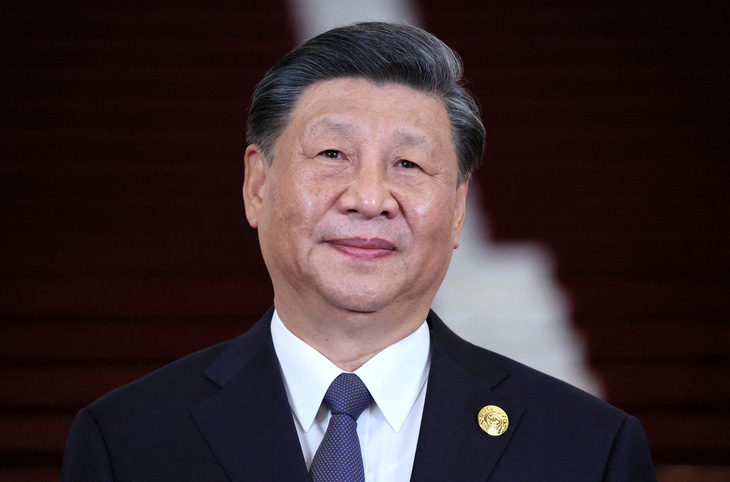 Chủ tịch Trung Quốc Tập Cận Bình tham dự lễ đón khách mời tới Bắc Kinh dự diễn đàn Vành đai và Con đường ngày 17-10-2023 - Ảnh: REUTERS