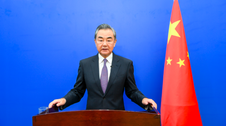 Ngoại trưởng Trung Quốc Vương Nghị - Ảnh: CGTN/Bộ Ngoại giao Trung Quốc