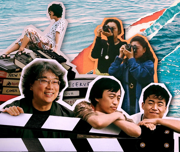 Đạo diễn Bong Joon Ho - tác giả Parasite, phim Hàn Quốc đầu tiên đoạt Oscar Phim hay nhất - và những người bạn ở câu lạc bộ - Ảnh: IMDb