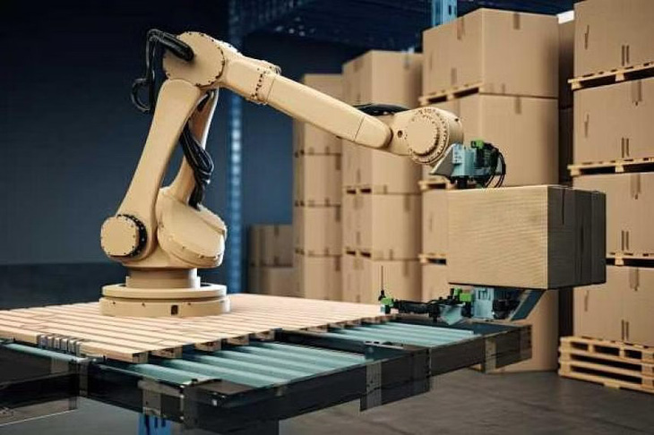 Robot công nghiệp nhầm người công nhân với các thùng hàng nên đè chết anh ta - Ảnh: THE KOREA HERALD/ASIA NEWS NETWORK