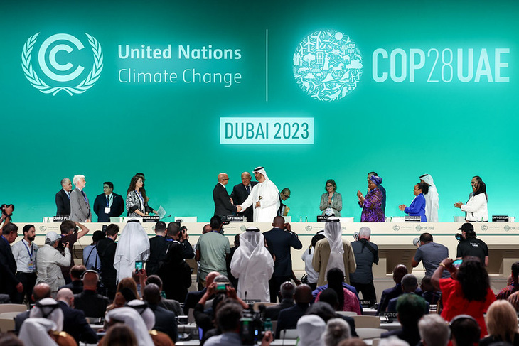 Hội nghị COP28 đang diễn ra tại Dubai với sự tham dự của gần 200 nước trên thế giới - Ảnh: COP28