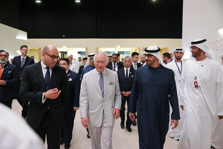 Vua Charles của Vương quốc Anh tham dự khai mạc hội nghị - Ảnh: COP28
