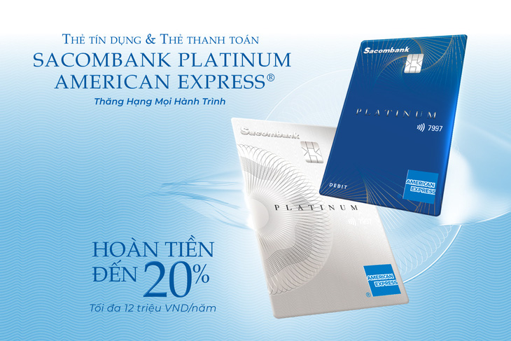 Ra mắt bộ đôi thẻ Sacombank Platinum American Express - Ảnh: Sacombank