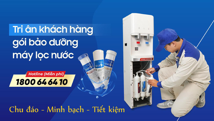 Gói bảo dưỡng máy lọc nước miễn phí từ Khánh Vy Home- Ảnh 1.