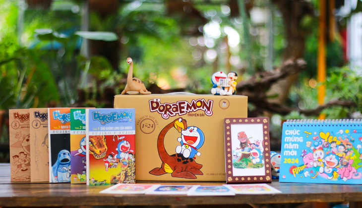 Những tập truyện dài Doraemon được thiết kế đặc biệt nhân kỷ niệm 90 năm ngày sinh cha đẻ bộ truyện - Ảnh: Nhà xuất bản Kim Đồng