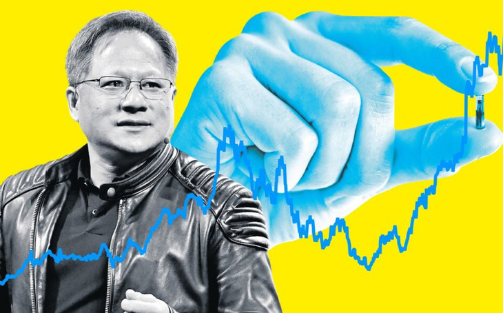Ông Jensen Huang, giám đốc điều hành và người sáng lập chính của Nvidia - doanh nghiệp trị giá 1.000 tỉ USD - Ảnh: THE TELEGRAPH