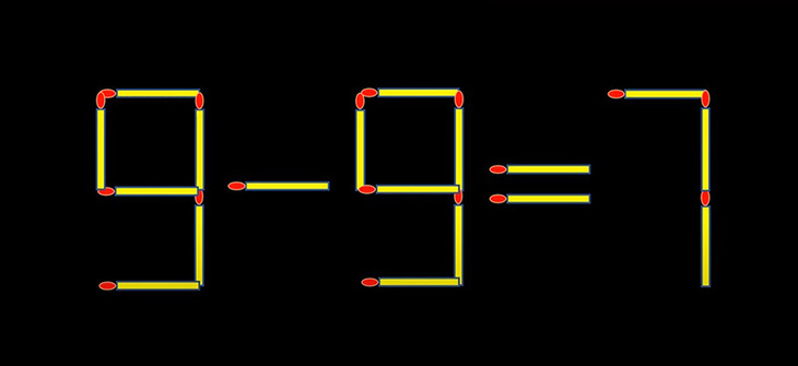 Thử tài IQ: Di chuyển một que diêm để 4-7=9 thành phép tính đúng- Ảnh 5.