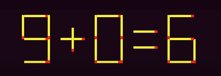 Thử tài IQ: Di chuyển hai que diêm để 9/4=0 thành phép tính đúng- Ảnh 5.