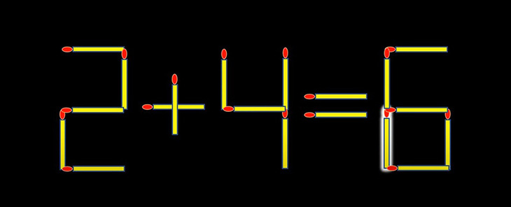 Thử tài IQ: Di chuyển một que diêm để 9+9=4 thành phép tính đúng- Ảnh 4.