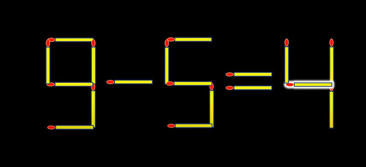 Thử tài IQ: Di chuyển một que diêm để 4-7=9 thành phép tính đúng- Ảnh 4.