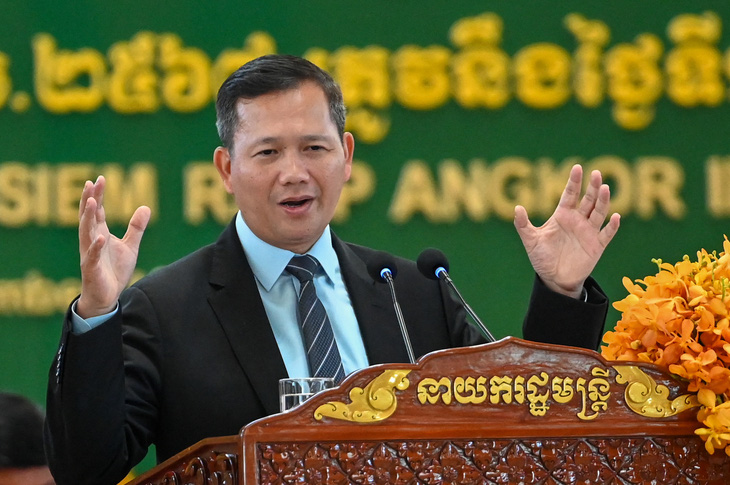 Thủ tướng Campuchia Hun Manet - Ảnh: AFP