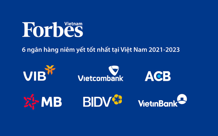Sáu ngân hàng niêm yết tốt nhất tại Việt Nam 2021-2023, theo đánh giá của Forbes