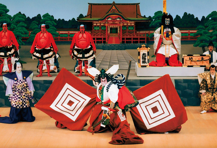 ‘Kabuki’ (ca - vũ - kịch), loại hình nghệ thuật truyền thống của Nhật Bản, biểu diễn kết hợp vũ đạo và ca hát.