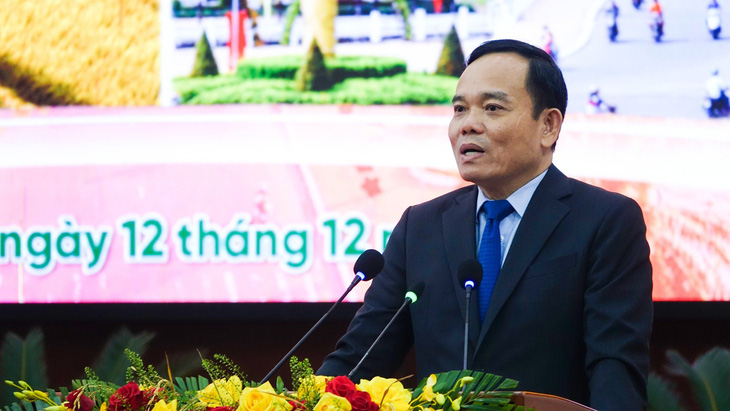Phó thủ tướng Trần Lưu Quang đề nghị Hậu Giang cần liên kết vùng khi triển khai quy hoạch của tỉnh - Ảnh: CHÍ CÔNG