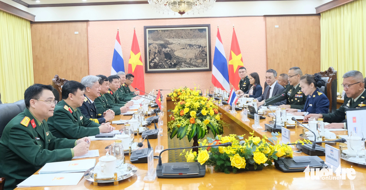 Đối thoại chính sách quốc phòng Việt Nam - Thái Lan lần thứ 5 tại Việt Nam - Ảnh: HÀ THANH