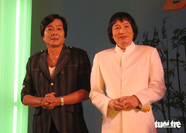 Nghệ sĩ Trọng Hữu (trái) sẽ tham gia show diễn của nghệ sĩ Minh Vương - Ảnh: LINH ĐOAN