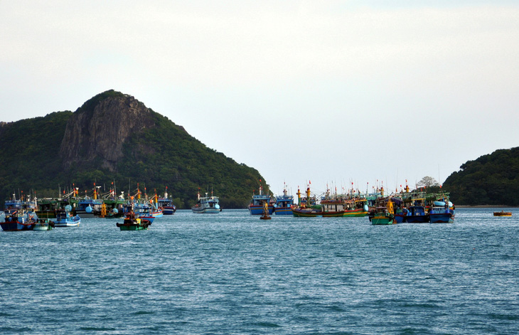 Tàu cá neo ở biển Côn Đảo, Bà Rịa - Vũng Tàu - Ảnh: ĐÔNG HÀ 