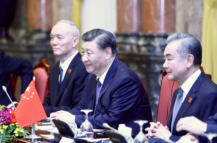 Tổng bí thư, Chủ tịch nước Trung Quốc Tập Cận Bình phát biểu tại hội đàm - Ảnh: TTXVN