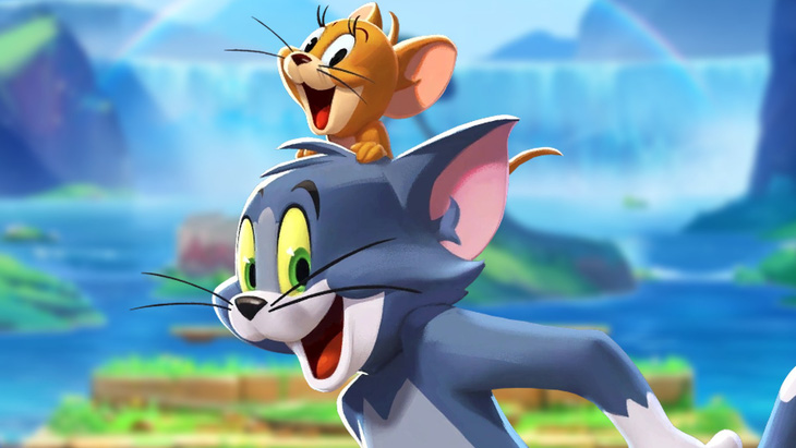 Nhân vật Tom (phía dưới) và Jerry (phía trên). 