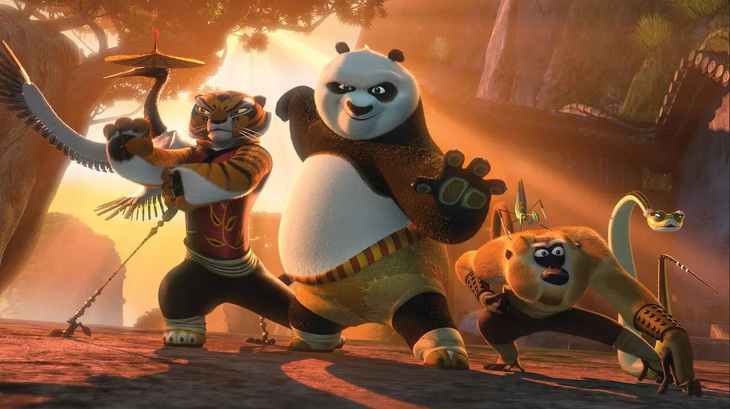 Các nhân vật trong Kung Fu Panda. 