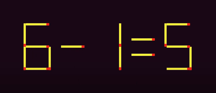 Thử tài IQ: Di chuyển hai que diêm để 9/1=5 thành phép tính đúng- Ảnh 2.