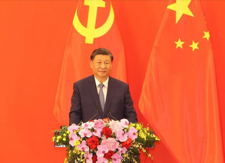 Tổng bí thư, Chủ tịch Trung Quốc Tập Cận Bình phát biểu tại buổi gặp gỡ - Ảnh: TTXVN