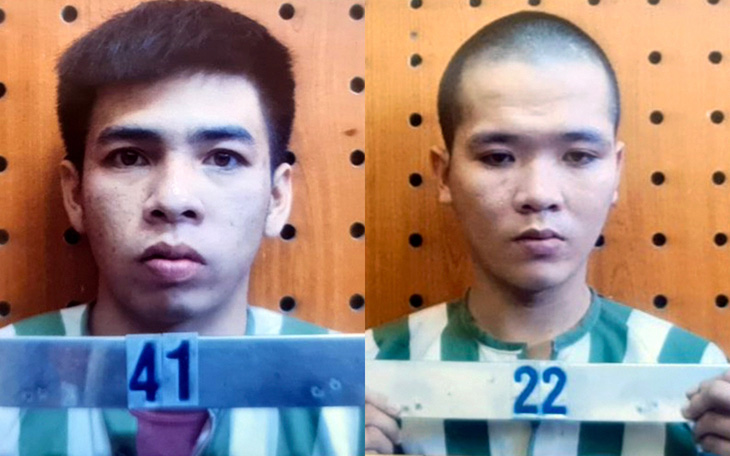 Vũ Văn Mạnh và Nguyễn Minh Cảnh, hai phạm nhân trốn trại bị bắt giữ gần biên giới Campuchia - Ảnh: Công an cung cấp