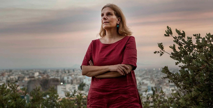 Bà Myrivili, cựu phó thị trưởng Athens  - Ảnh: THE NEW YORK TIMES