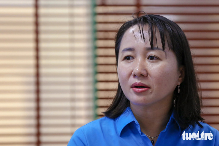 Bà Trần Thu Phương - phó trưởng ban nữ công, Tổng liên đoàn Lao động Việt Nam - Ảnh: HÀ QUÂN